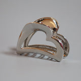 Metal Silver Heart Clip