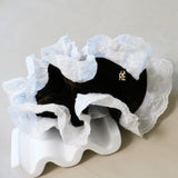 Baby Frills Scrunchie Velor Dark Brown