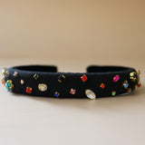 Slender Headband Black Rainbow