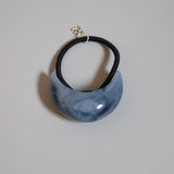 Marble Blue Stone Hair Pony
