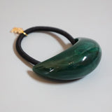 Marble Green Stone Hair Pony