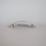Big Metal Silver Barrette