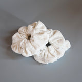 White Pile Scrunchie