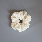 Shiny Milkey White Scrunchie