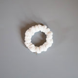 White Pile Mini Scrunchie