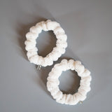 White Pile Mini Scrunchie
