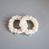 Off Beige Pile Mini Scrunchie
