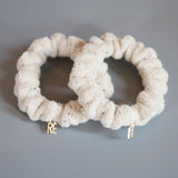 Off Beige Pile Mini Scrunchie