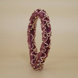 Organdy Frills Headband Purple