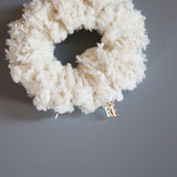 Shiny Milkey White Mini Scrunchie