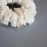 Shiny Milkey White Mini Scrunchie