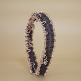 Organdy Frills Headband Pink Grey