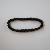 Silk Black Thin Hairband