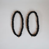 Silk Black Thin Hairband