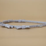 Narrow Headband Grey Ribbon