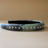 Slender Headband Blue Mix SIlver