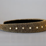OG Headband Gold Lame Studs