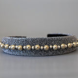 OG Headband Silver Lame Studs