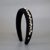 OG Headband Black Lame Studs
