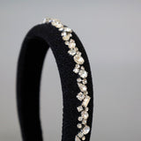 OG Headband Black Lame Studs