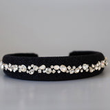OG Headband Black Lame Studs