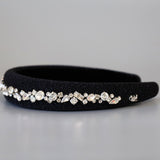 OG Headband Black Lame Studs