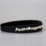 OG Headband Black Lame Studs
