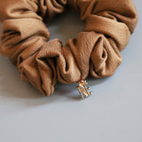 Cinnamon Bronze Mini Scrunchie