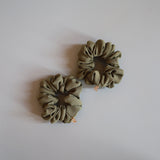 Mushroom Khaki Mini Scrunchie