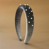 OG Headband Velour Silver