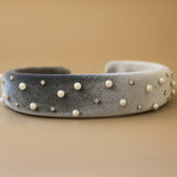 OG Headband Velour Silver