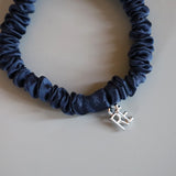 Deep Navy Mini Scrunchie