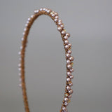Narrow Studs Headband Purple Pearl