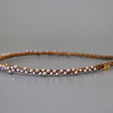 Narrow Studs Headband Purple Pearl