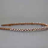 Narrow Studs Headband Purple Pearl