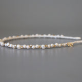 Narrow Studs Headband White Mix Pearl
