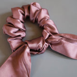Pink Rose Ribbon Scrunchie