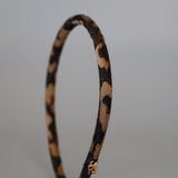 Tight Headband Brown Leopard No Studs