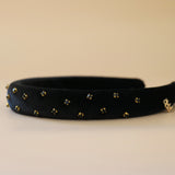 Slender Headband Velor Black