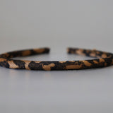 Tight Headband Brown Leopard No Studs