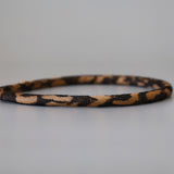 Tight Headband Brown Leopard No Studs