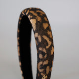 OG Headband Brown Leopard No Studs