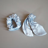 Sky Blue Ribbon Scrunchie