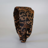 Wide Headband Brown Leopard No Studs