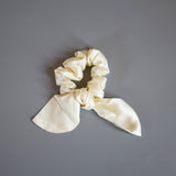 Butter White Ribbon Scrunchie