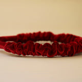 Gather Headband Velor Red