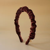 Gather Headband Velor Wine Pink