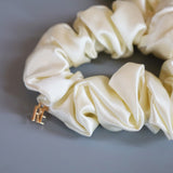 Butter White Ribbon Scrunchie