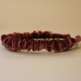 Gather Headband Velor Wine Pink