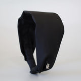 Wide Headband Black Nylon